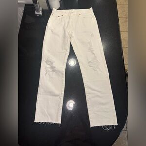 Levi's White High Rise Jeans Classic Style